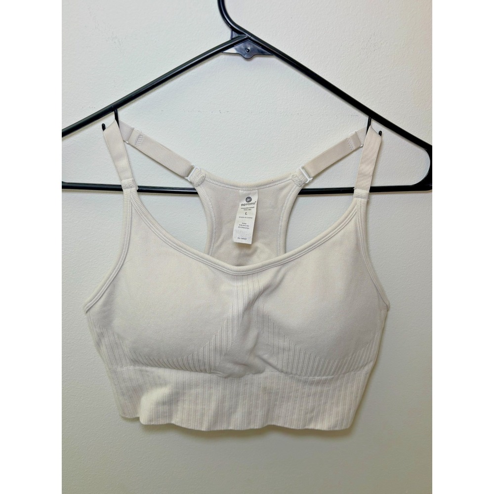 90 Degree by Reflex Seamless Safari Trail Bra Size Large White